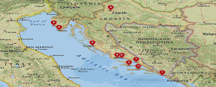 اقامتگاه های کشور کرواسی 