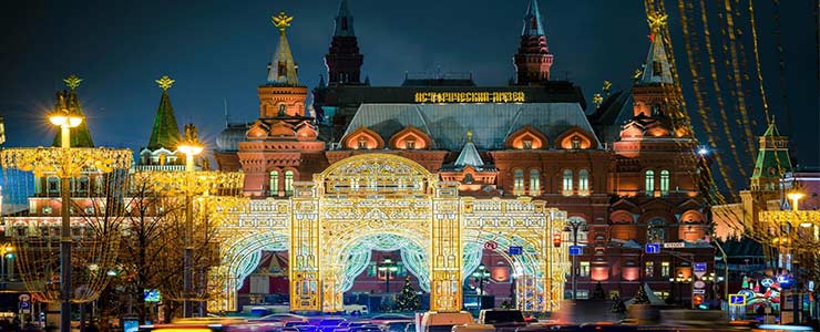 سفر به مسکو جادویی در تعطیلات کریسمس