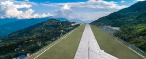 افتتاح فرودگاه جدید هند با نمای فوق العاده از رشته کوه های هیمالیا