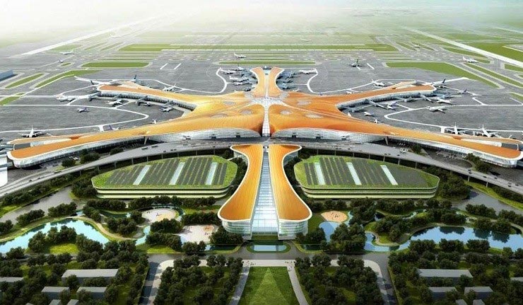 فرودگاه عظیم دکسینگ پکن