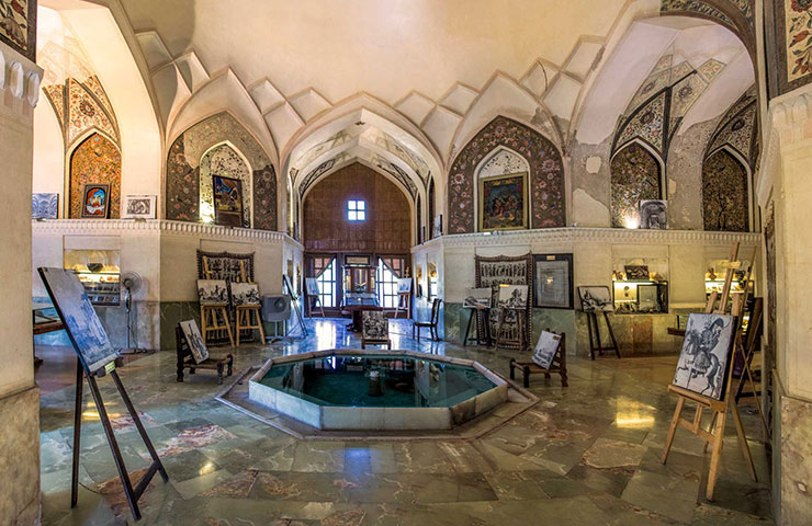 معماری داخلی عمارت باغ جهان نما شیراز