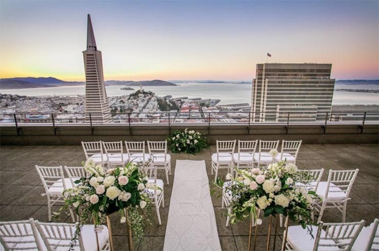 Rooftop Destination Wedding in San Francisco