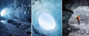 10 غار یخی بسیار زیبا در ایسلند
