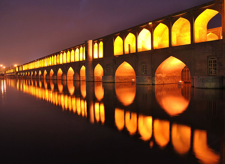 عکس سی وسه پل از جاذبه های گردشگری اصفهان