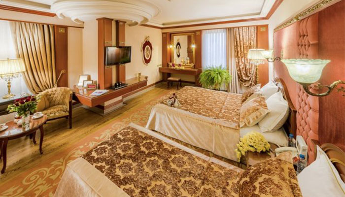 واحدهای اقامتی هتل قصر طلایی