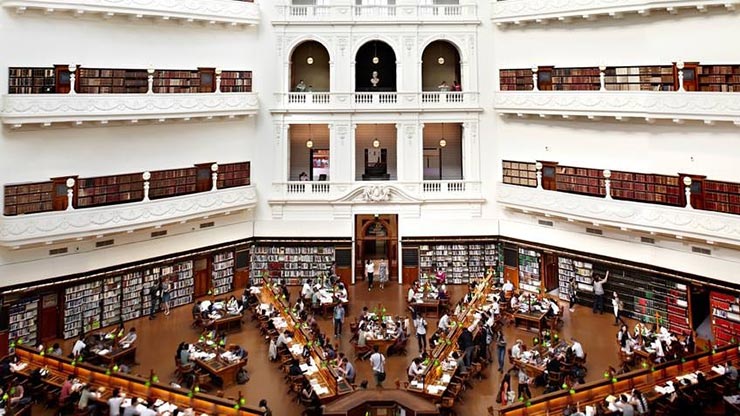 کتابخانه ایالتی ویکتوریا در ملبورن استرالیا