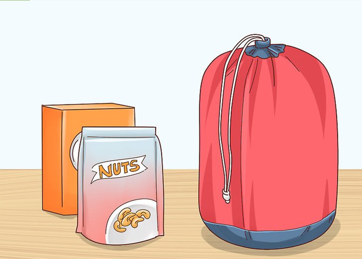 Use stuff sacks to pack your food