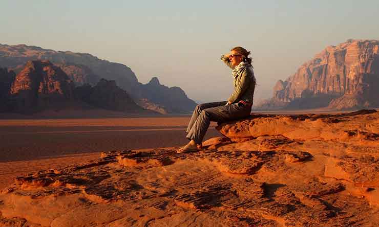 Soak up the silence in a Jordanian desert
