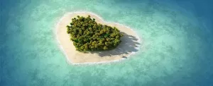 16 جزیره و دریاچه شگفت انگیزی که به شکل قلب را در نوروز 98 تجربه کنید
