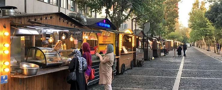 خیابان غذا سی تیر  تهران