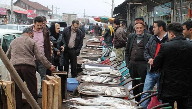بازار توریستی ماهی فروشان دَستَک