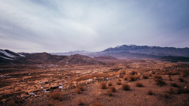 Snowy deserts