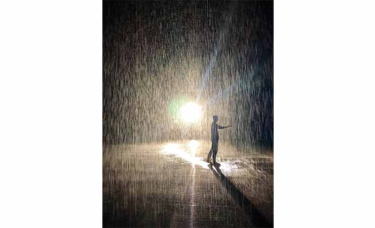 Weather the storm at Sharjah's Rain Room