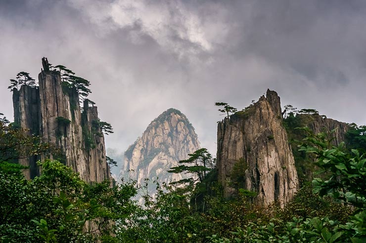Towering peaks of the Yellow Mountains