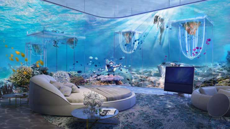 An underwater cabin planned for The Floating Venice.