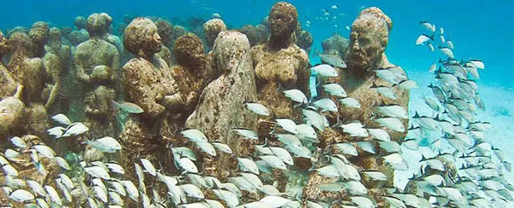 موزه کانکن مکزیک؛ موزه ای در زیر آب