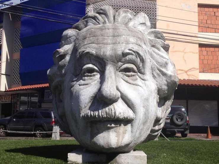 Albert Einstein head in Panama City