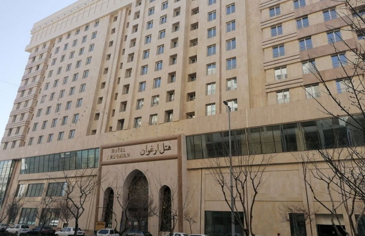نمای ساختمان هتل ارغوان مشهد