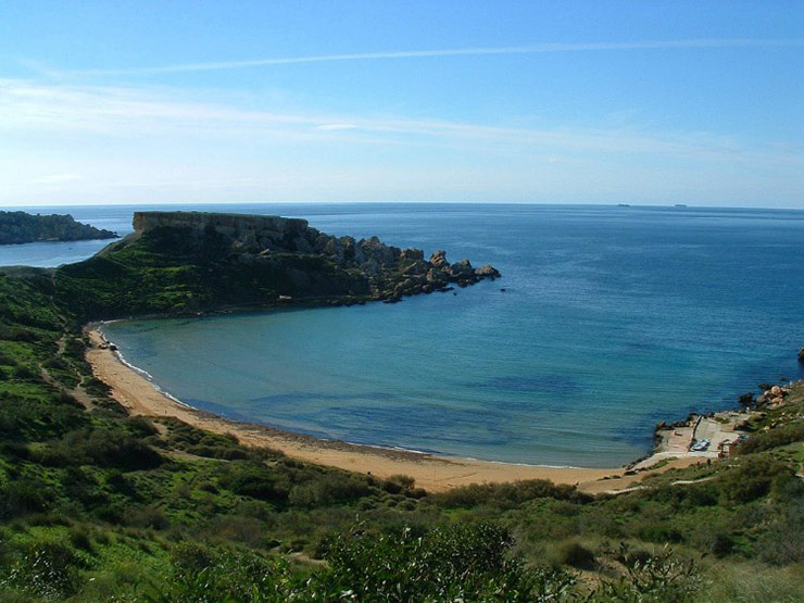 10 جاذبه گردشگری برتر مالتا 4 Golden Bay