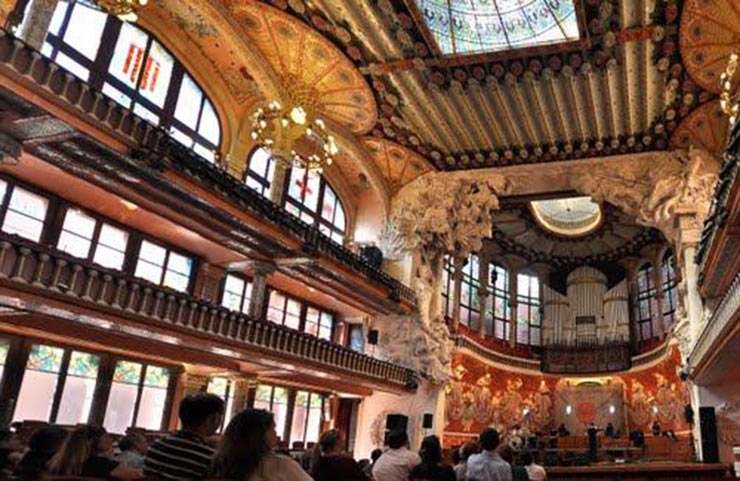 قصر موسیقی کاتالان بارسلونا