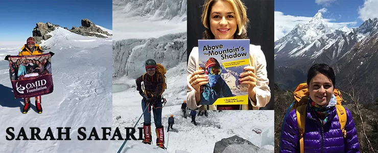 این زن ایرانی برای حمایت از دختران در سرتاسر دنیا به کوهنوردی می پردازد