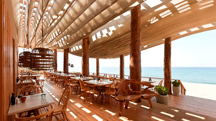 Greek beach bar