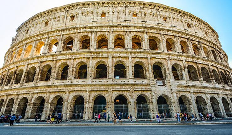 The Colosseum and Forum