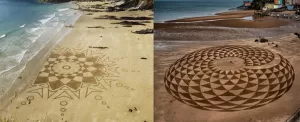 حکایت نقاشی های مرموز بر روی شن و ماسه های سواحل بریتانیا