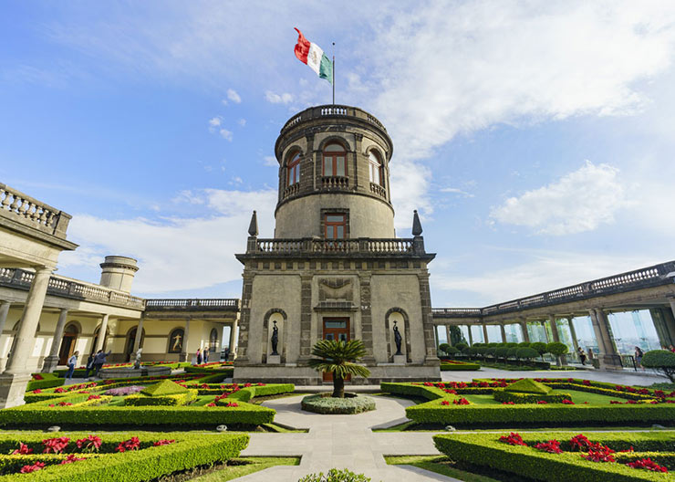 Chapultepec Castle in Mexico City, Mexico