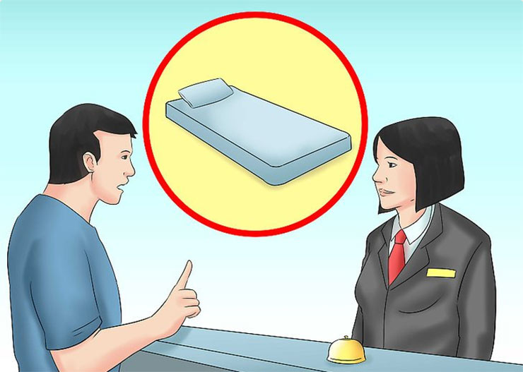  Request a mattress that is the same size as the one at home