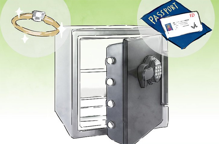 Purchase a fireproof safe