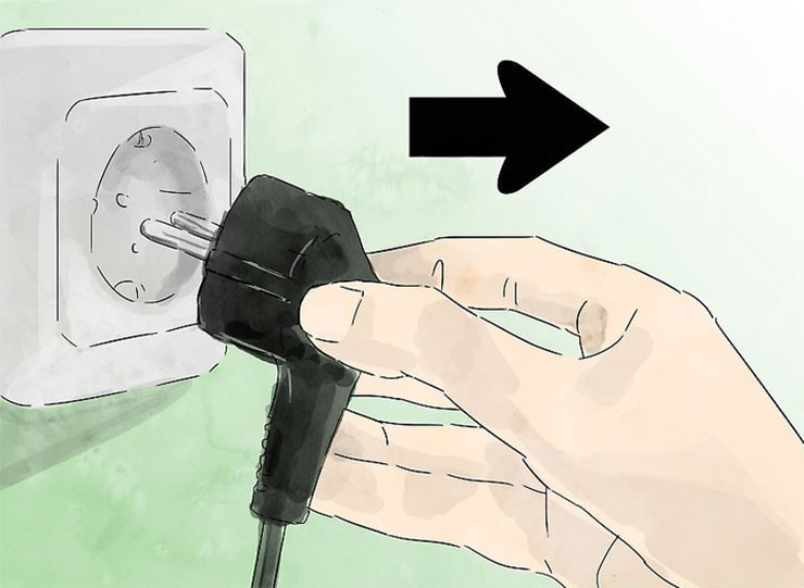 Unplug non-essential appliances