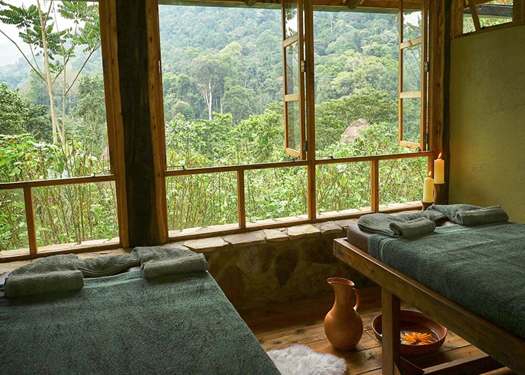 Forest Spa at the Bwindi Lodge in Uganda