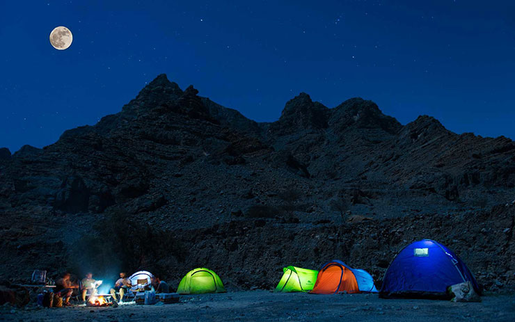 موقعیت ماه در آسمان امشب