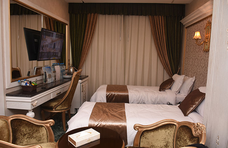 اتاق دو تخته تویین  هتل رز درویشی مشهد