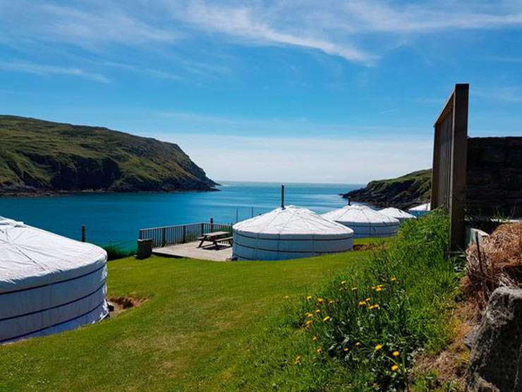 Yurts at Chléire Haven