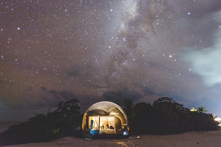 bubble in the Maldives