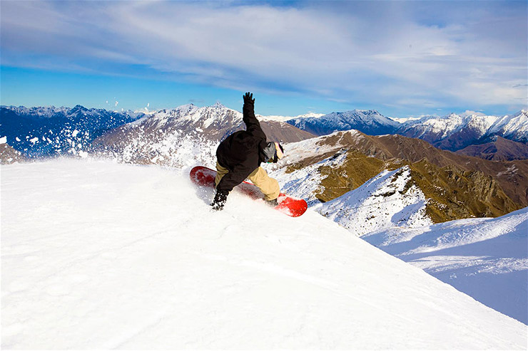 Skiing and snowboarding