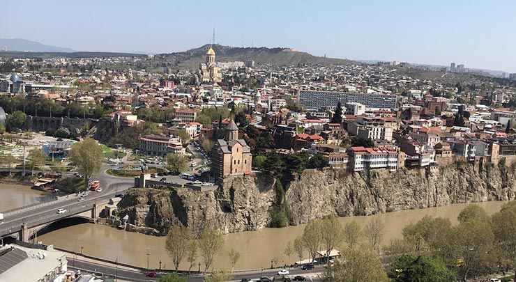 Tbilisi from Sololaki Hill 