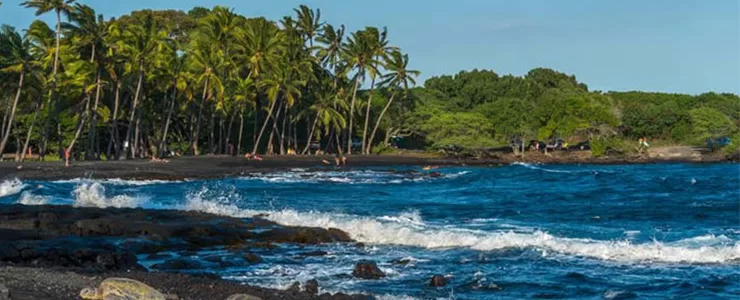 بهترين سواحل با آب های خروشان در هاوايی