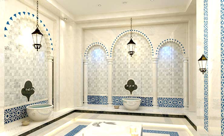 حمام ترکی هتل رویال پارک سرعین