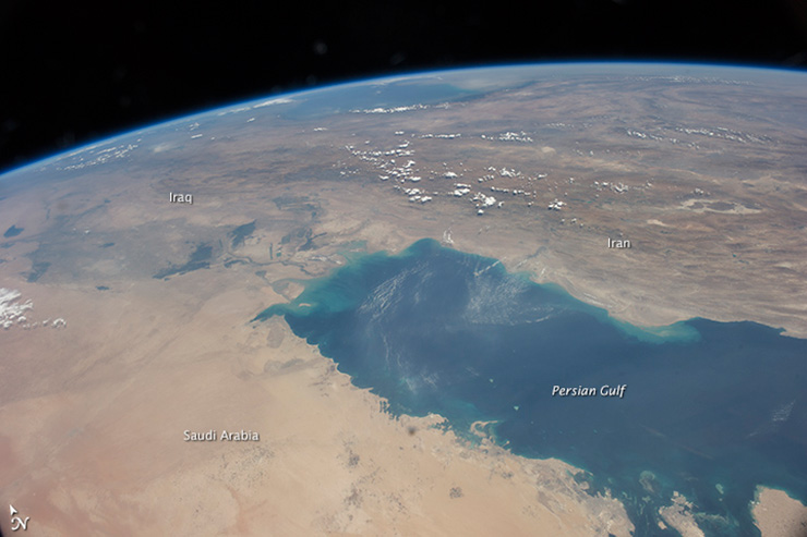 نقشه خلیج عربی کجاست