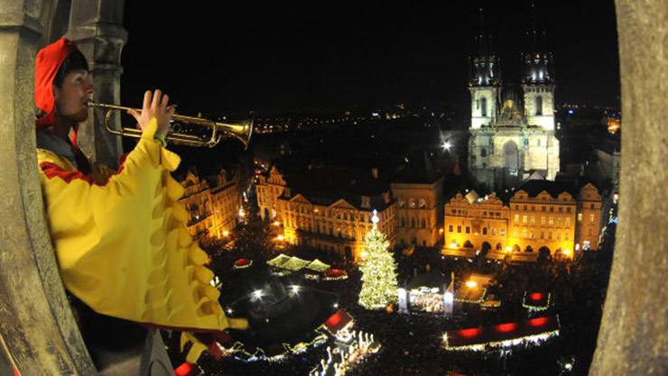 Old Town Square and Wenceslas Square, Prague, Czech Republic