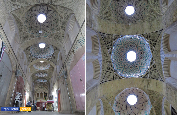 جاهای دیدنی کرمان؛ معرفی باغها، کویرها و جذابیتهای کرمان 35 عکسی از راسته بازار سرداری و سقفهای باشکوه و باز آن
