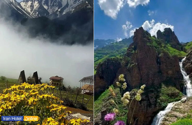 روستای الیت چالوس؛ دهکده الیت مازندران را بهتر بشناسید! 1 تصویری رویایی از هوای مه آلود بهاری و کوهستانهای سرسبز روستای الیت چالوس