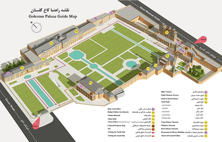 نقشه کاخ سعد آباد