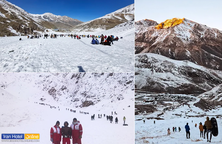 جاهای دیدنی کرمان؛ معرفی باغها، کویرها و جذابیتهای کرمان 42 چند تصویر از فضای پیست اسکی سیرچ و گردشگرانی که برای تفریح به اینجا آمدهاند