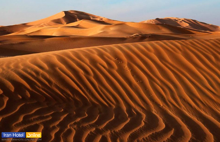 تصویری رویایی از موج‌ شن‌های دشت کویر طبس