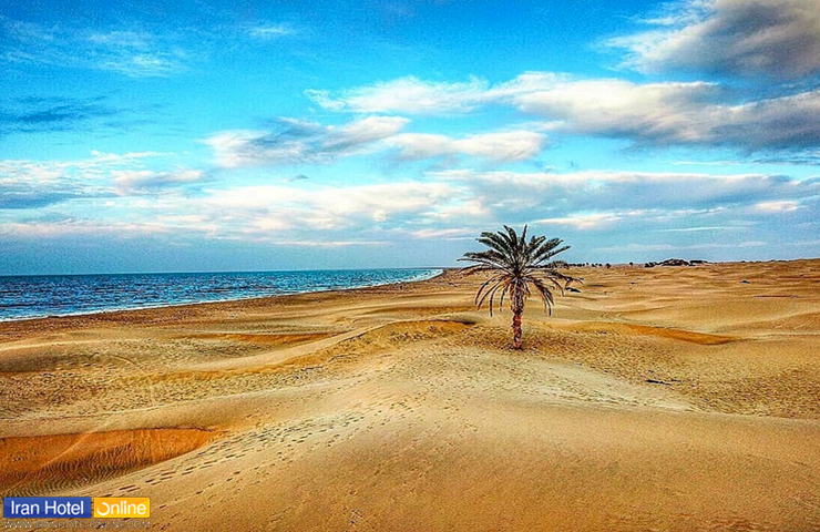 تصویری رویایی و خیال‌انگیز از روستای درک از جاهای دیدنی معروف چابهار