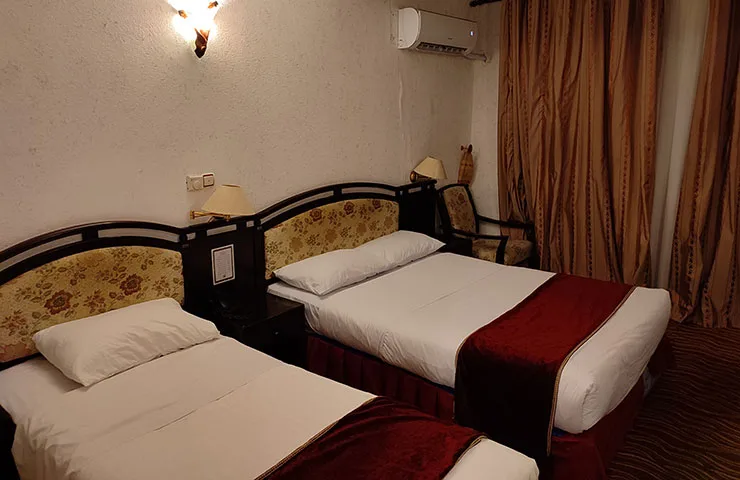 اتاق دو تخته توئین هتل جهانگردی دلوار بوشهر
